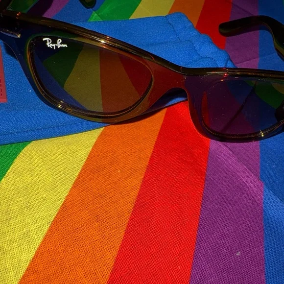 Ray-Ban Dark Brown Sunglasses with Case Like New never worn wear from storage